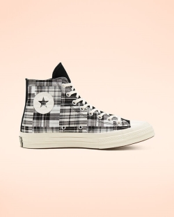 Converse Twisted Prep Chuck 70 Női Magasszárú Fekete | KQETJXZ-HU